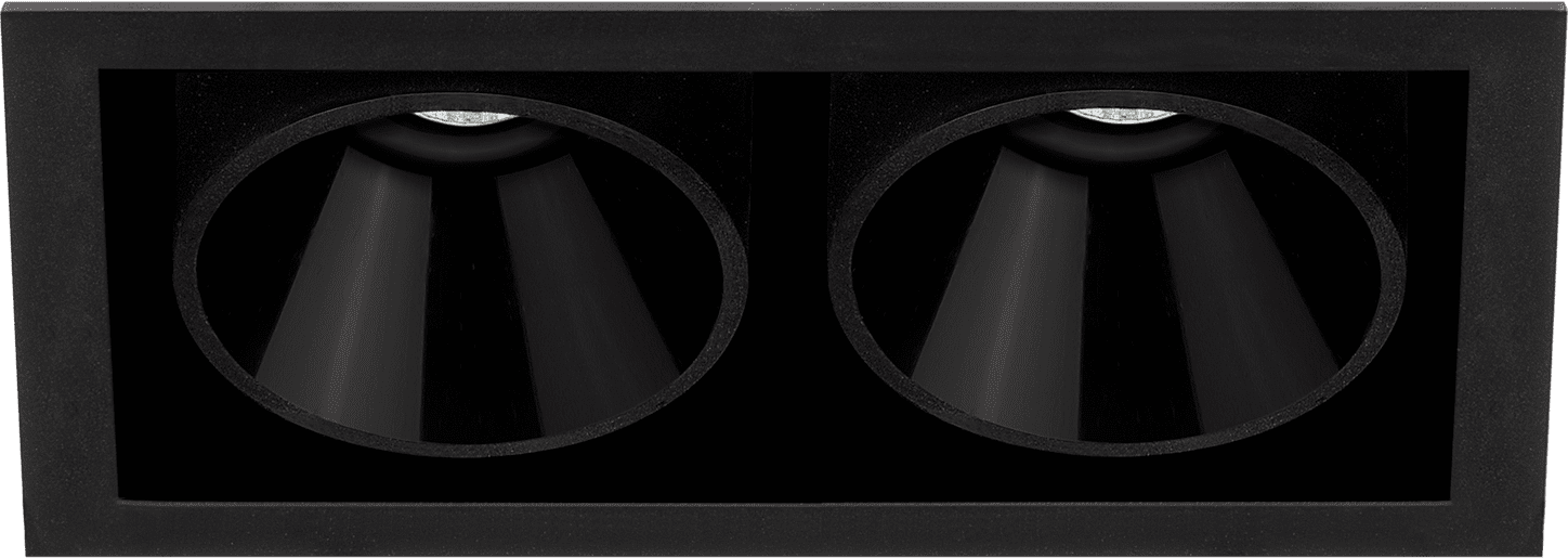 Arkoslight BLACK FOSTER RECESSED 2 DIM DALI 3000K Nero