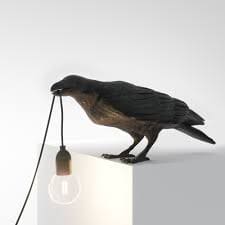 Seletti Bird Lamp – Playing Indoor – Nero