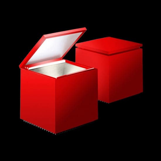 Cini&Nils CUBOLUCE wireless – alimentatore e caricabatteria inclusi – rosso