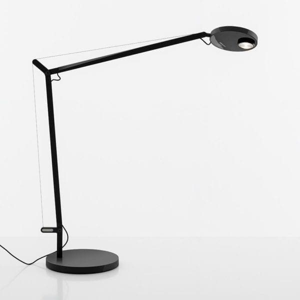 Artemide DEMETRA PROFESSIONAL TABLE - with presence detector - black black table base