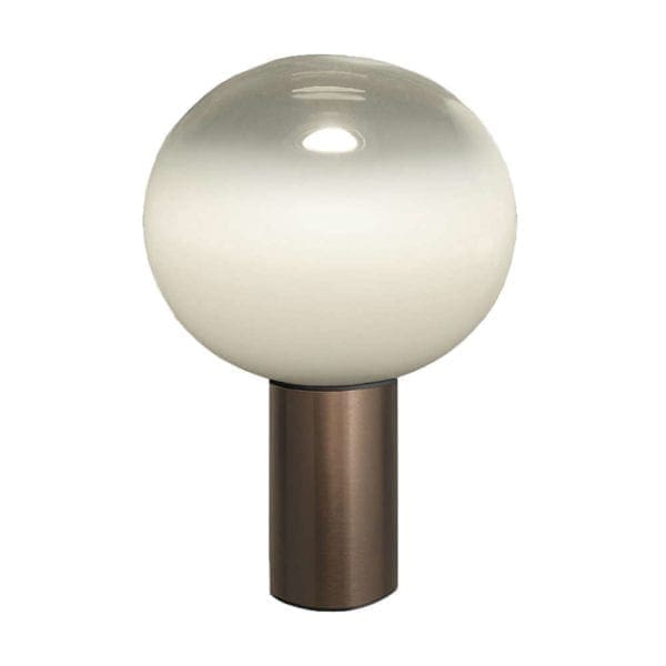 Artemide LAGUNA 37 TABLE - transparent diffuser with satin bronze structure