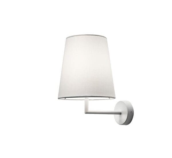 Modoluce LUCILLA applique con interruttore – bianco cotone bianco