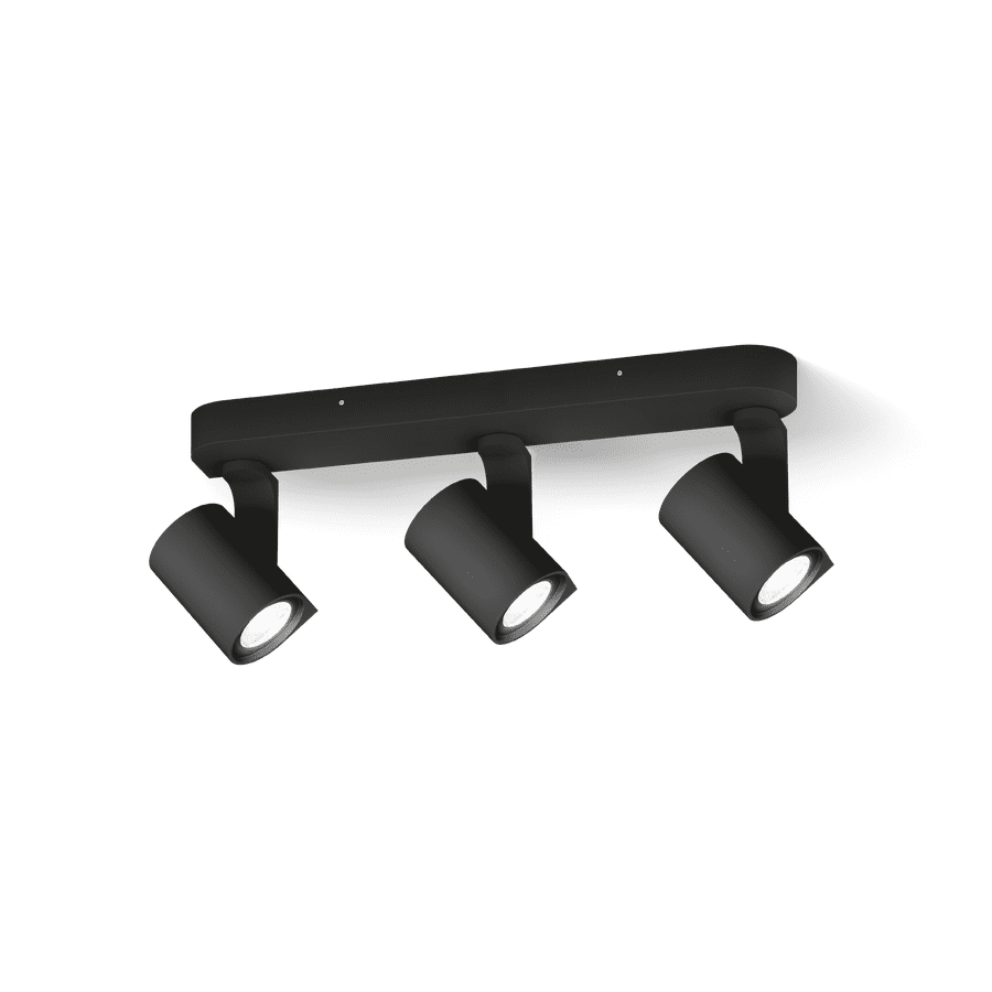 Wever Ducre SQUBE on base PAR16 3.0 celing - black
