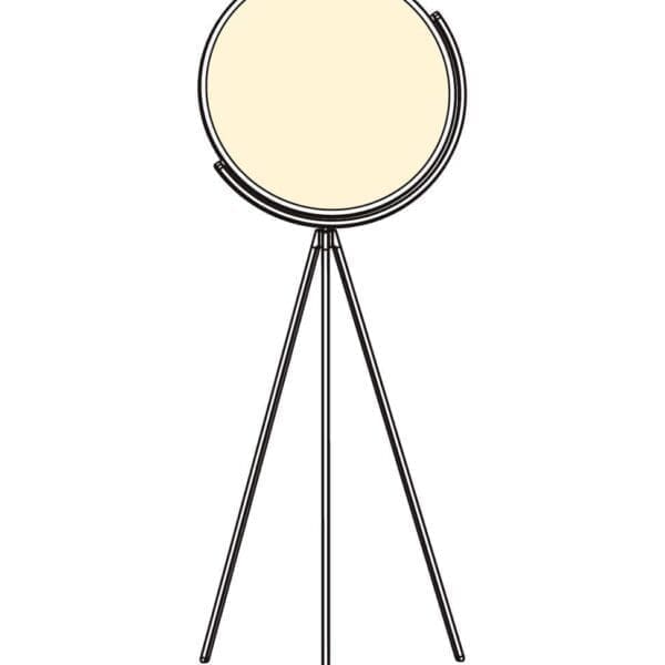 Flos SUPERLOON floor – chrome