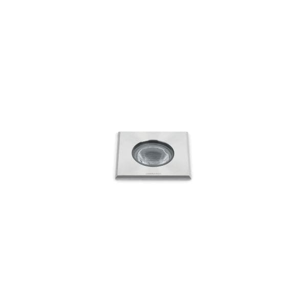 Lombardo CNC 35 Q LED 3000k - Diffusore vetro - outdoor - inox spazzolato