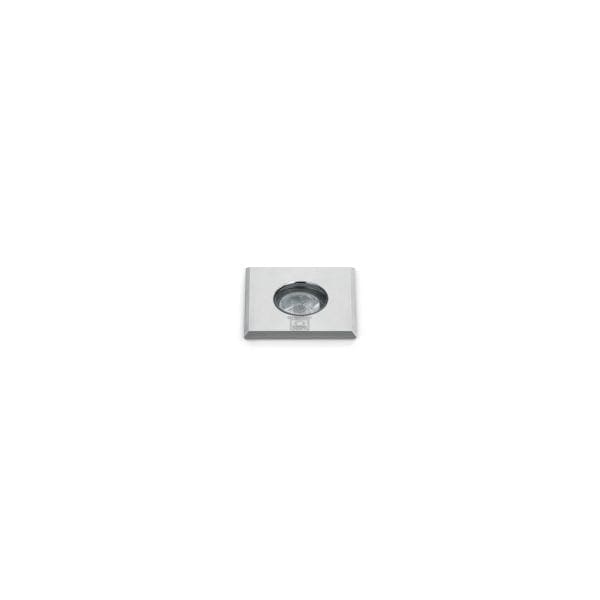 Lombardo CNC 25 Q LED 3000k - Diffusore vetro - outdoor - inox spazzolato