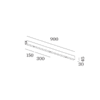 Wever Ducre MULTIPLE BASE LINEAR accessory for 3 suspensions 