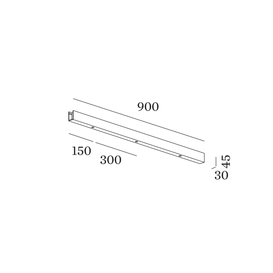 Wever Ducre MULTIPLE BASE LINEAR accessory for 3 suspensions