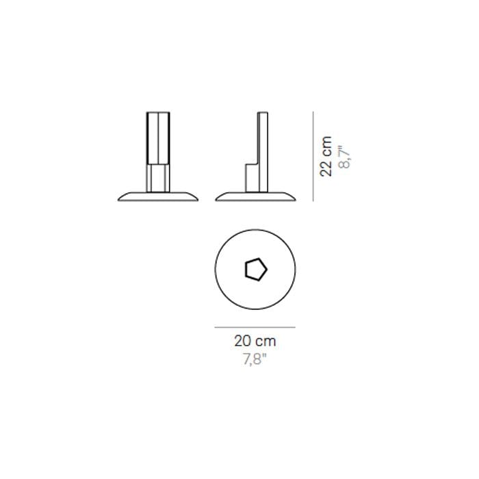 ZAFFERANO|Ai Lati PENCIL Floor lamp charging base - corten - Image 3
