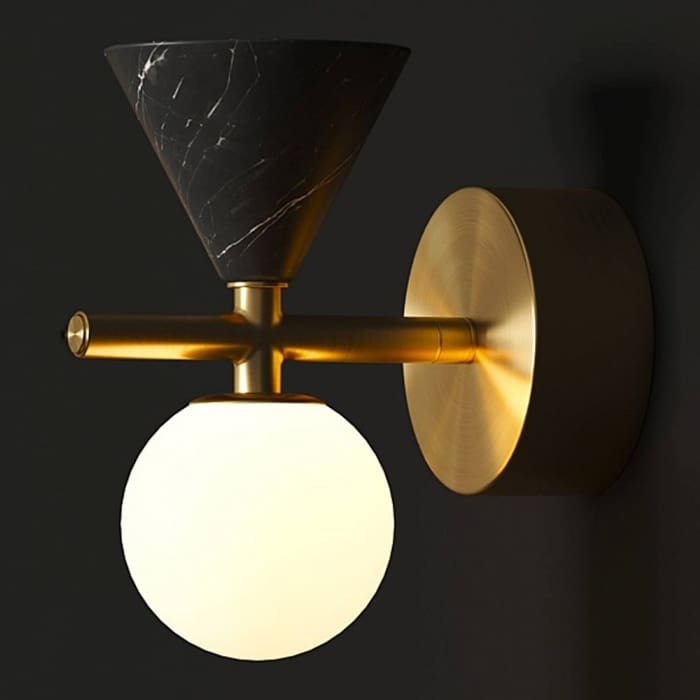 AROMAS DEL CAMPO ONETA - wall - antique gold and black marble with opal shade - Image 2