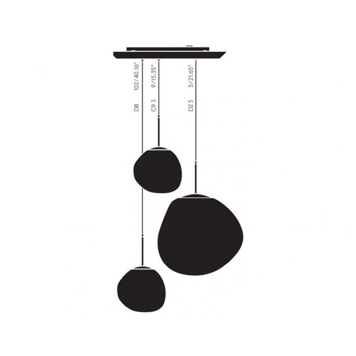 Tom Dixon MELT TRIO ROTONDA - suspension - chrome - Image 3