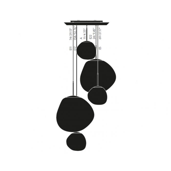 Tom Dixon LARGE ROUND MELT - suspension - gold - Image 3
