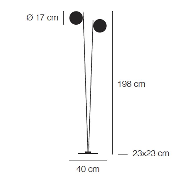 Catellani & Smith LEDERAM F2 - terra - disco in foglia oro, asta nera, base nera - immagine 3