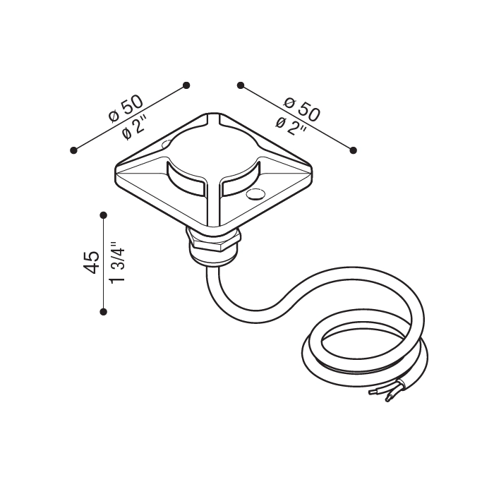 LOMBARDO CNC 49 Q4L 4000K - recessed floor, floor - antracite - outdoor - Image 3