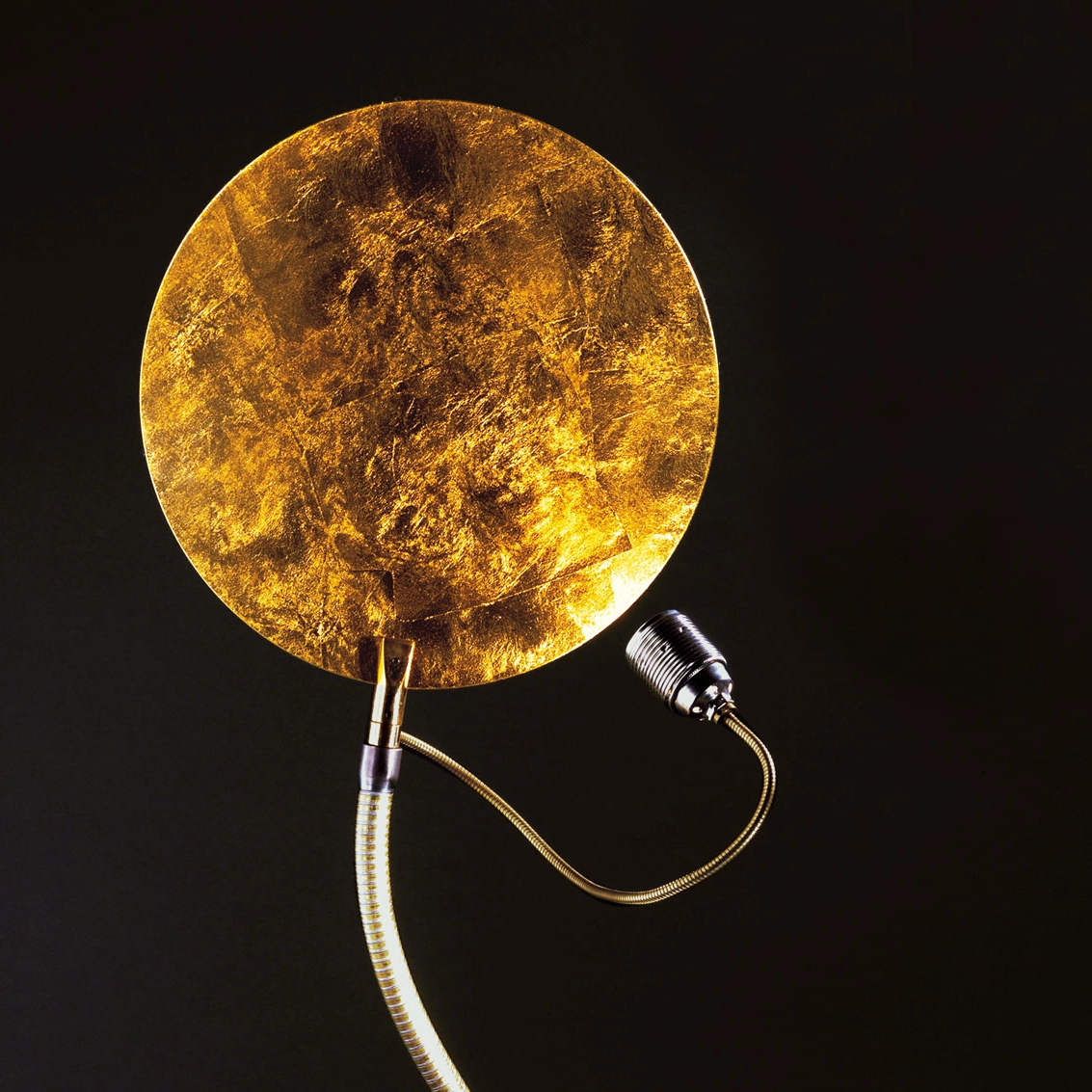 Catellani & Smith LIGHT STICK T - table - nickel rod and black base - Image 2