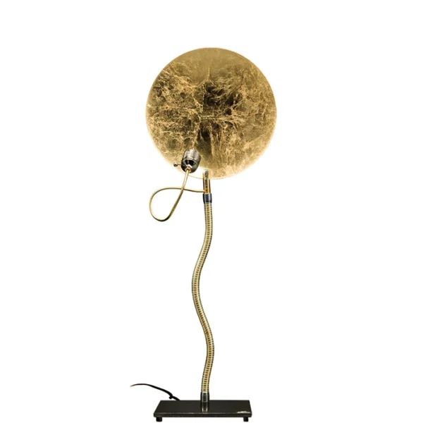 Catellani & Smith LIGHT STICK T - table - nickel rod and black base
