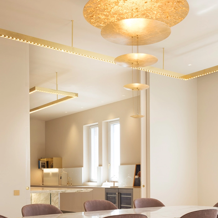 Catellani & Smith MACCHINA DELLA LUCE MOD. A - suspension - silver coloured leaf - Image 2