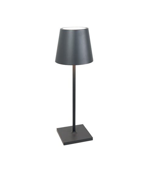 Zafferano POLDINA L DESK PRO 230 V – grigio scuro con spina, non ricaricabile