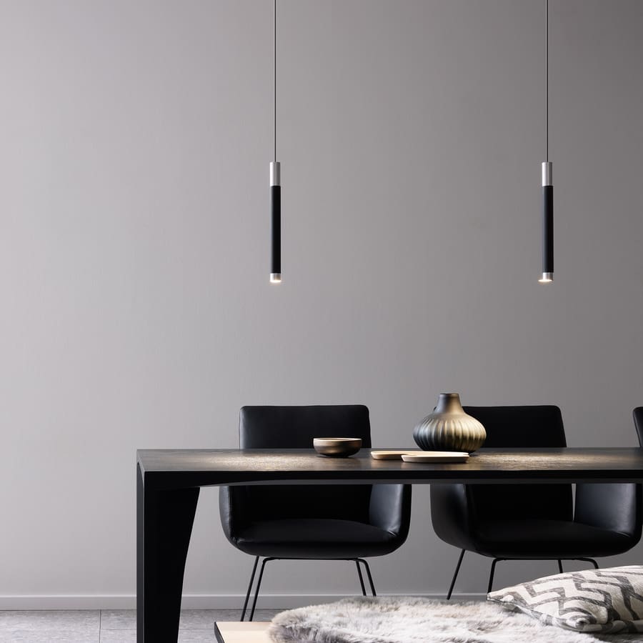 Wever e Ducrè TRACE SUSPENDED 1.1 - suspension - 3000k - black and aluminum - Image 2