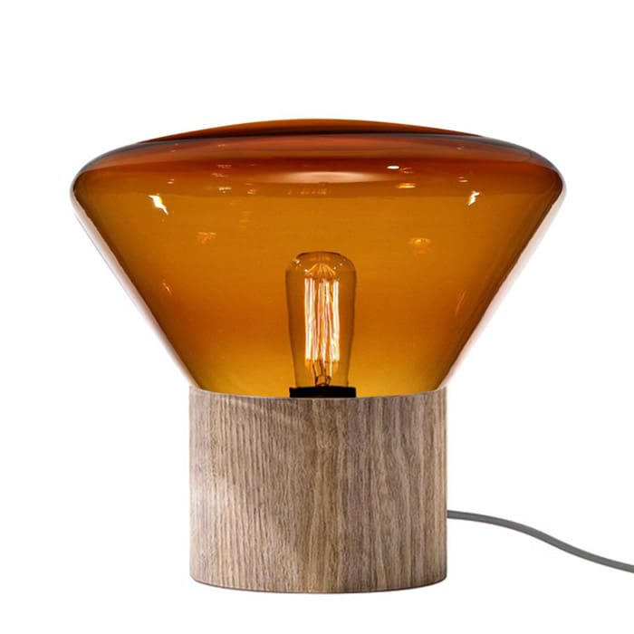 BROKIS MUFFINS mini wood 06 - table - cognac glass - european oak base