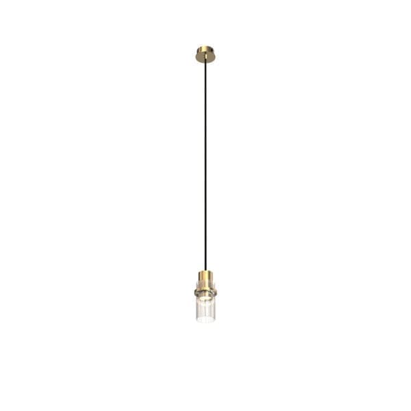 Tooy LEI 564.21 - ottone satinato - vetro trasparente