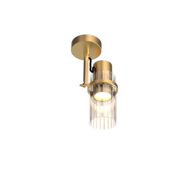 Tooy LEI 564.41 - ottone satinato - vetro trasparente