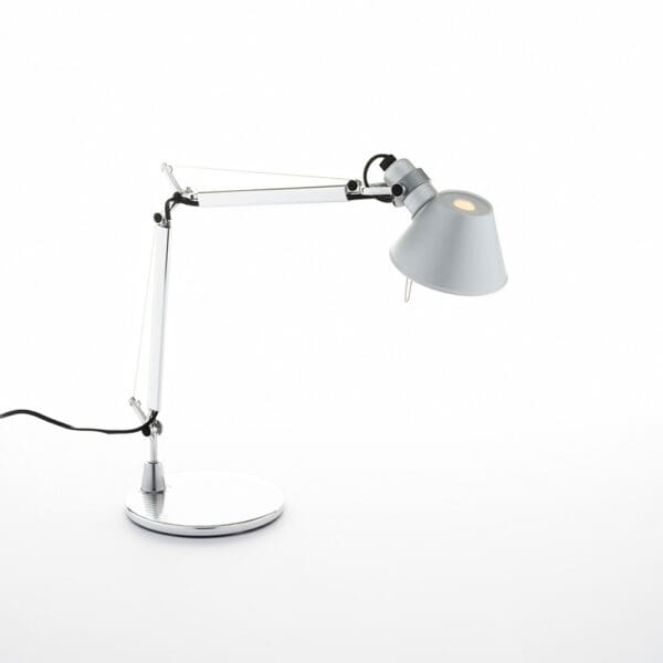 Artemide TOLOMEO Micro with base table - aluminum