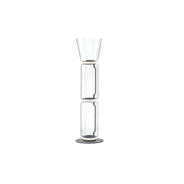 Flos NOCTAMBULE floor F2 Tall cylinder Cone Small base – clear glass