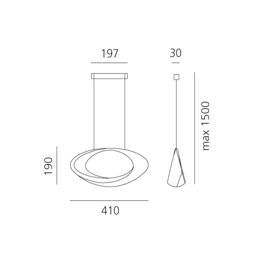 Artemide CABILDO Sospensione - LED 3000k - bianco - immagine 3