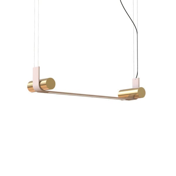 Tooy NASTRO 563.21 - struttura  beige e cilindro ottone spazzolato
