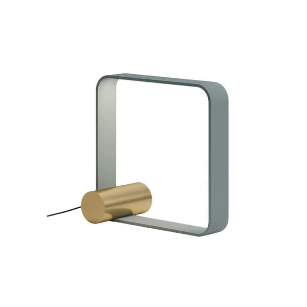 Tooy NASTRO 563.32 - struttura  grigio-verde e cilindro ottone spazzolato