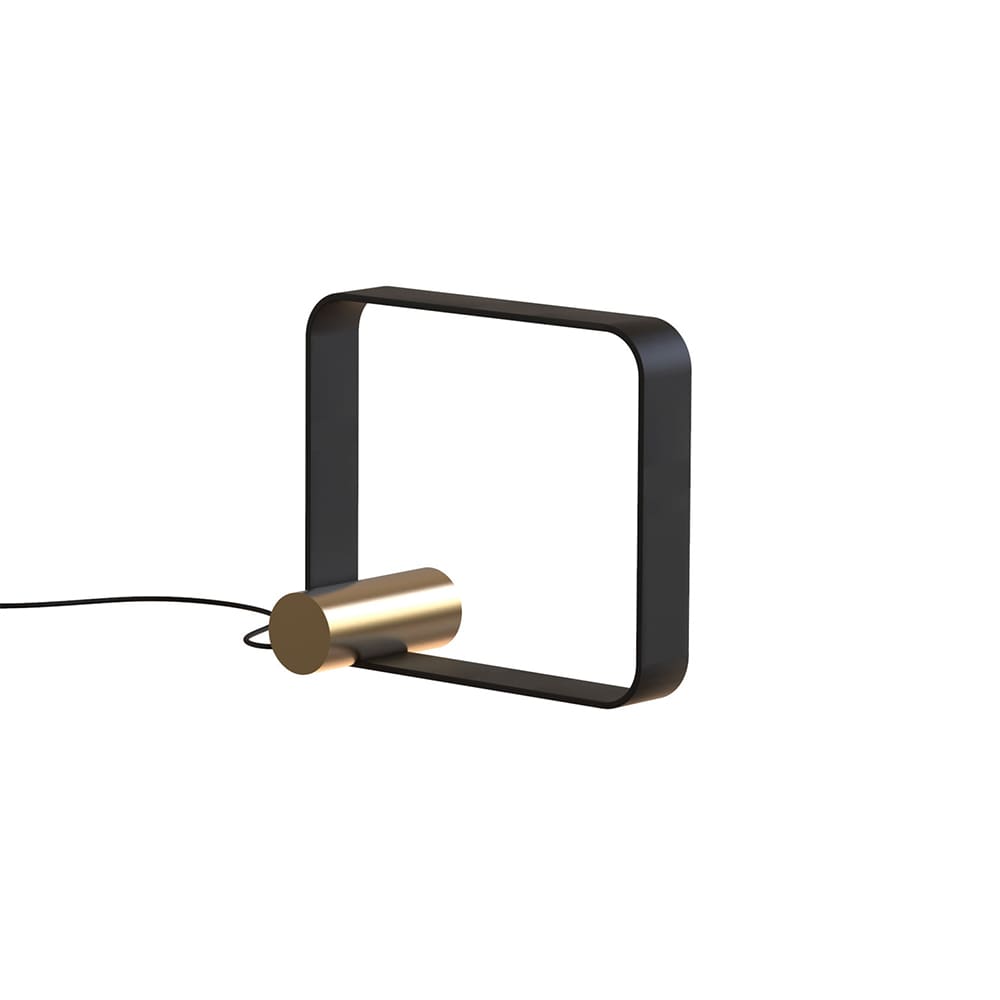Tooy NASTRO 563.32 - sand black structure and brushed brass cylinder