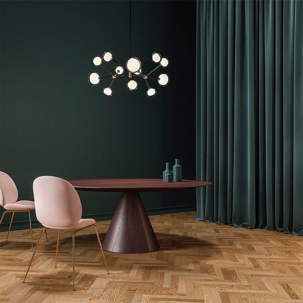 Tooy NABILA 552.12 - matt black, brushed brass and transparent glass - Image 2