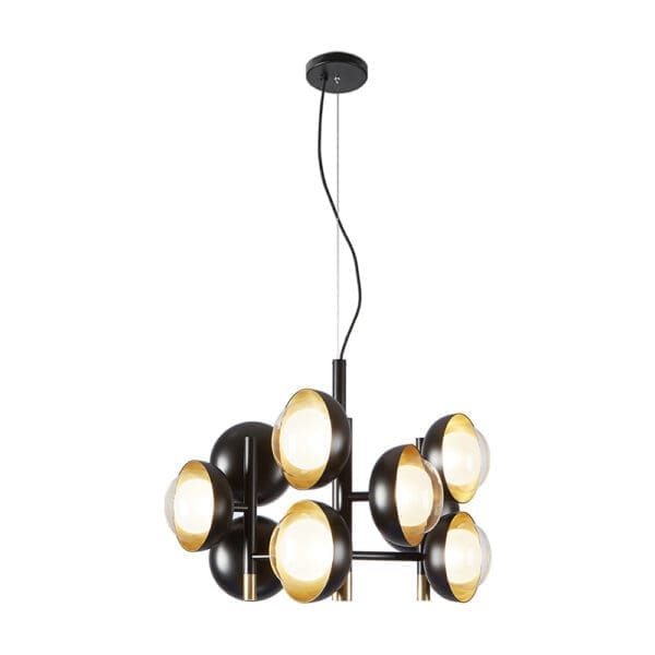 Tooy MUSE 554.13 - nero sabbia e ottone spazzolato
