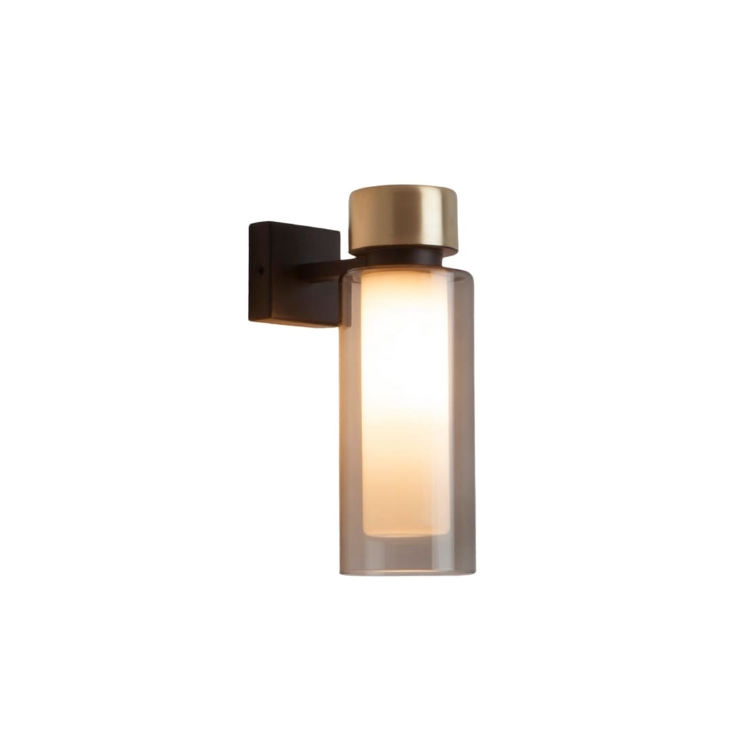 Tooy OSMAN 560.41 - matt black, brushed brass and transparent glass