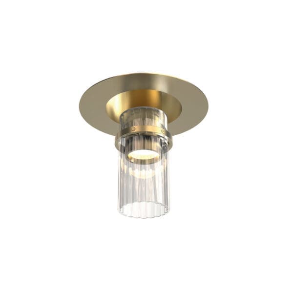 Tooy LEI 564.72 - ottone satinato, vetro smerigliato