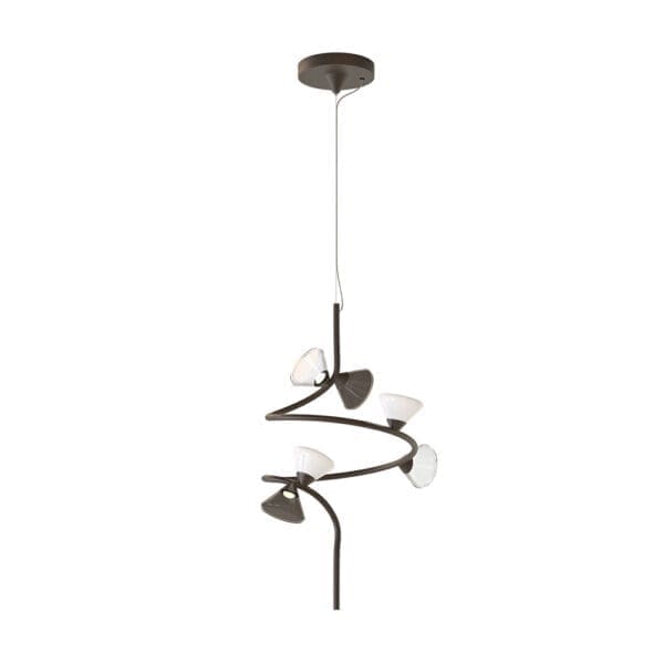 Tooy LINFA 565.22s - titanio, vetro fumè, bianco e trasparente