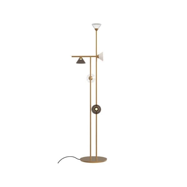 Tooy LINFA 565.65 - oro caldo,vetro fumè, bianco e trasparente