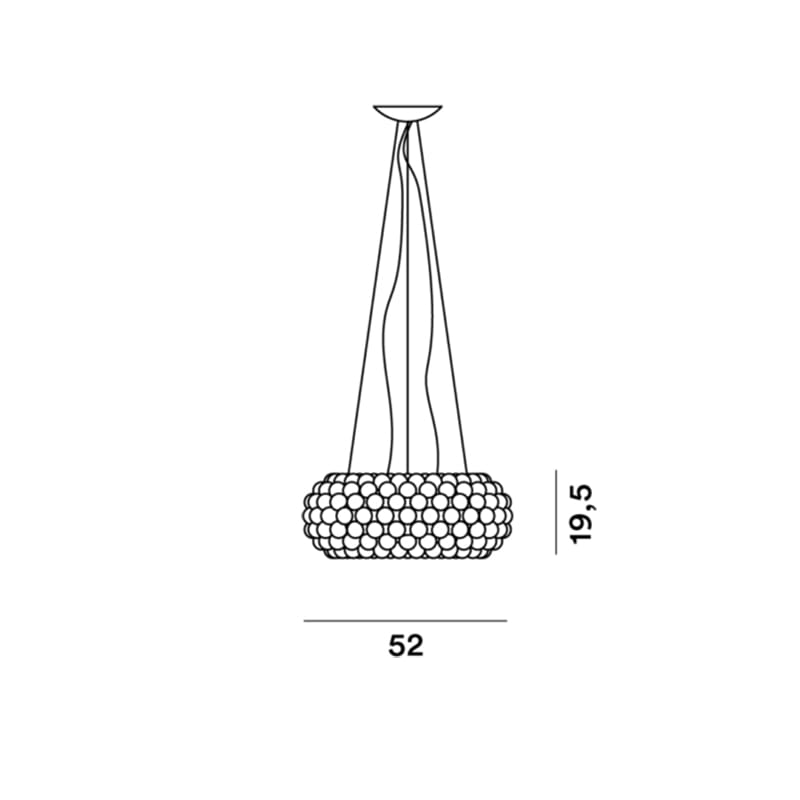 Foscarini CABOCHE PLUS media R7s sospensione - grigio - Image 3