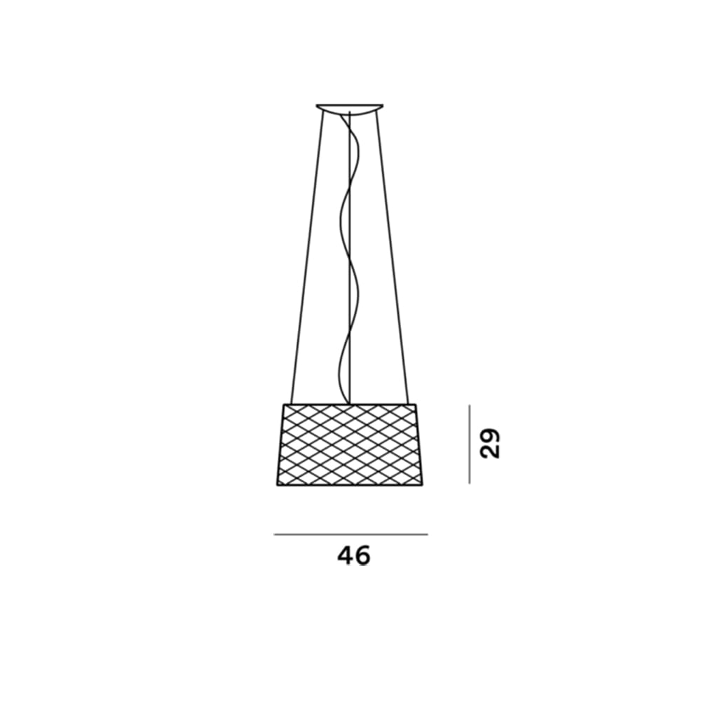 Foscarini TWIGGY GRID sospensione - greige - immagine 3