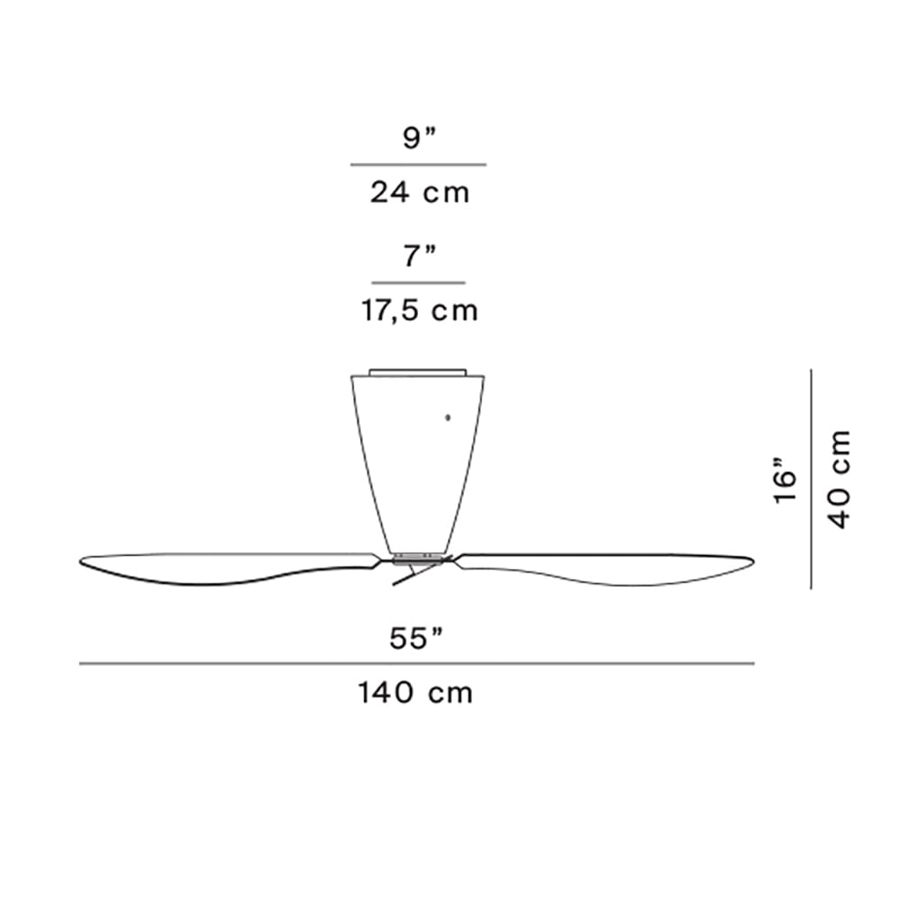 Luceplan BLOW - transparent blades - Image 3