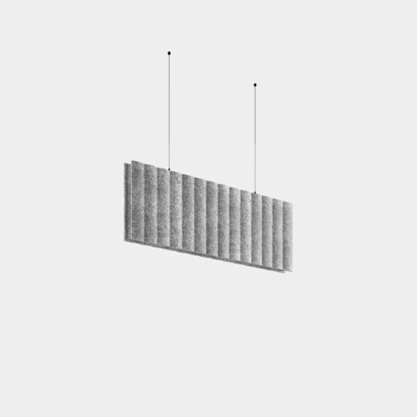 LEDS C4 - Sistema lineare LED Infinite Pro Opticell Suspended Acoustic 1136mm - Grigio