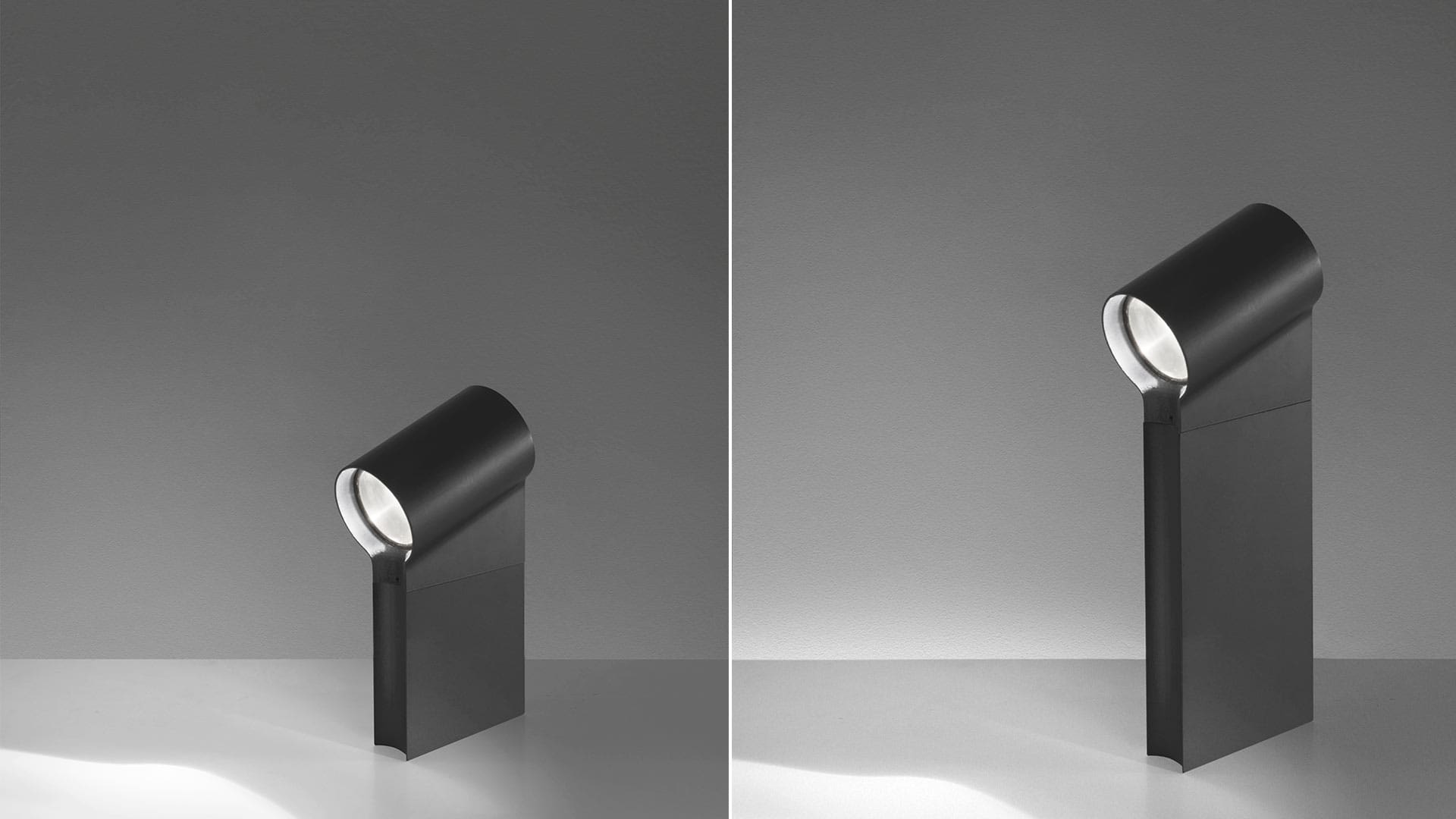 Artemide OBLIQUE BOLLARD 45 + GROUND FIXING STAKE - anthracite gray - Image 2