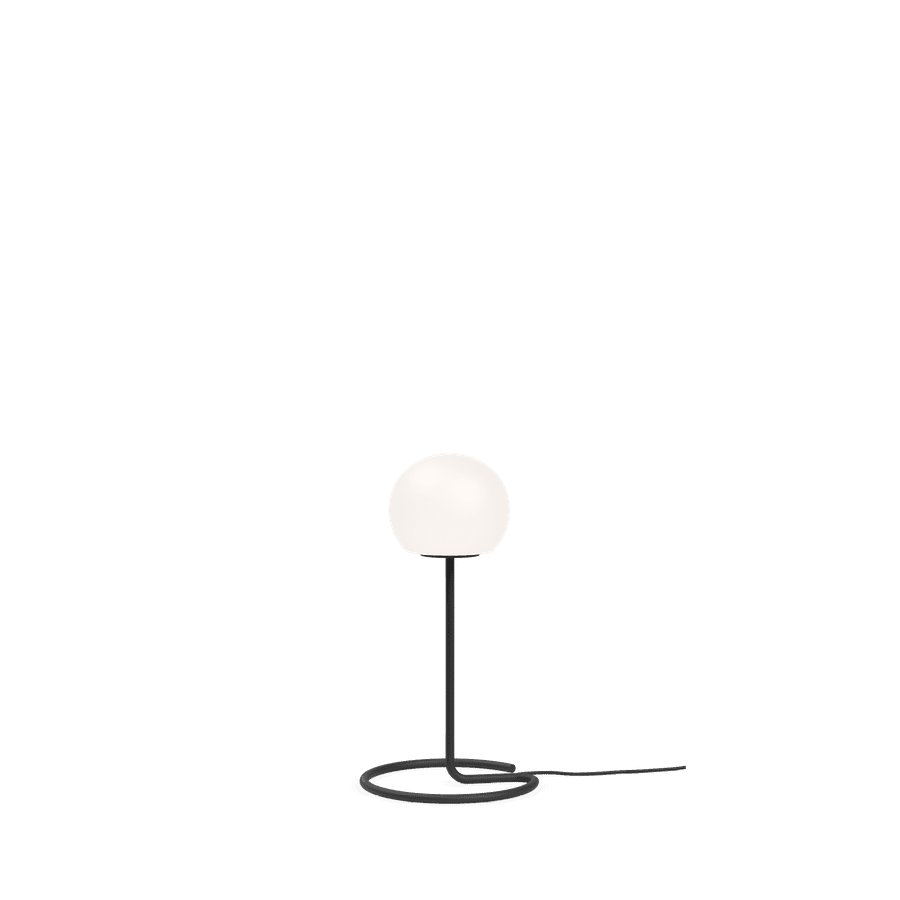 Wever Ducre DRO LED 2.0 tavolo - D.200mm H.540mm nero e vetro opalino bianco