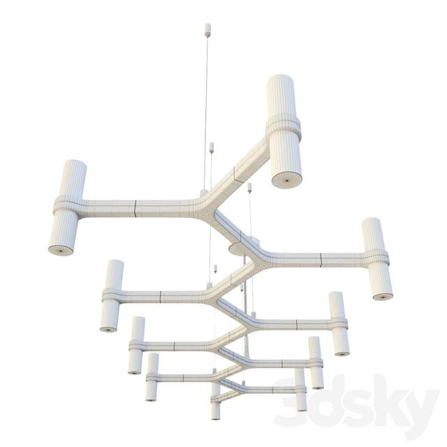 Nemo CROWN PLANA LINEA sospensione – verniciato bianco