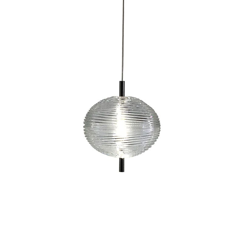 Lodes JEFFERSON MINI sospensione – cromo nero e cristallo di Bohemia