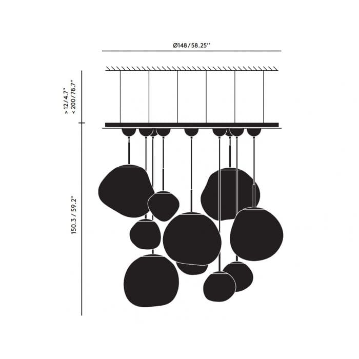 Tom Dixon MELT MEGA LED - suspension - gold - Image 3