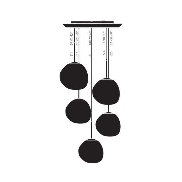 Tom Dixon MELT MINI ROUND - suspension - gold - Image 3
