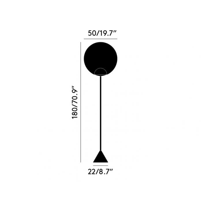Tom Dixon GLOBE CONE - floor - opal - Image 3