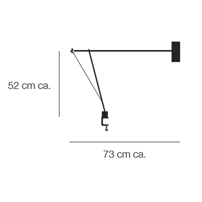 Catellani & Smith ETTORINO CLAMP - tavolo - bianca - immagine 3